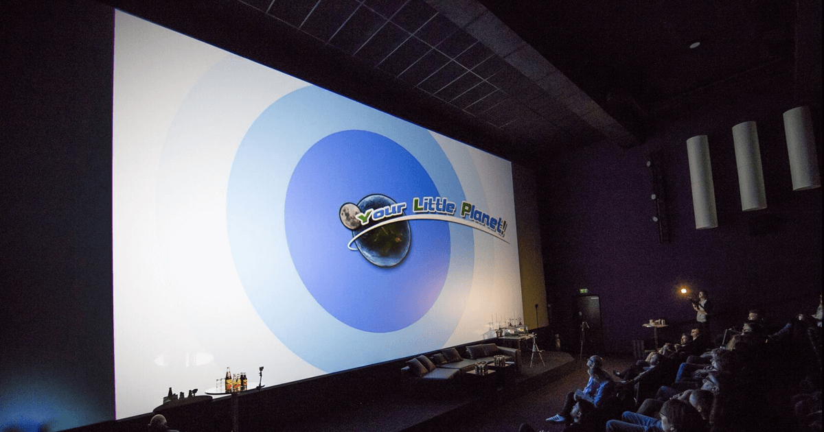 YLP video in the cinema hall